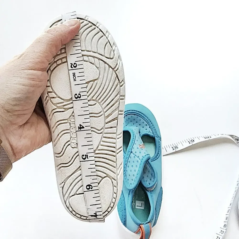 Speedo 10 Surfwalker Large Swim Shoes Pool Slippers Kids Toddler Blue